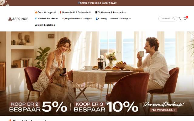 aspringe storefront