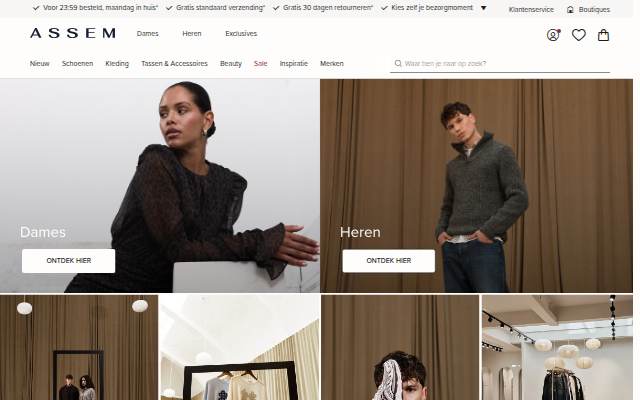 Startseite von Mode voor dames en heren