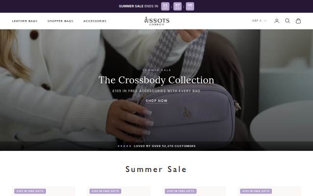 Assots London storefront