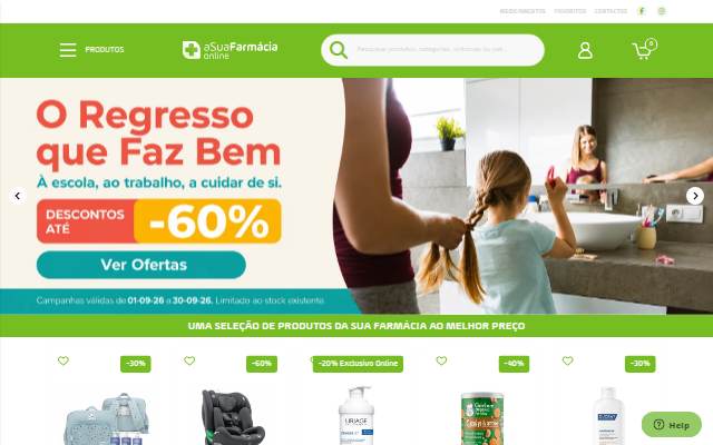 A Sua Farmácia Online storefront