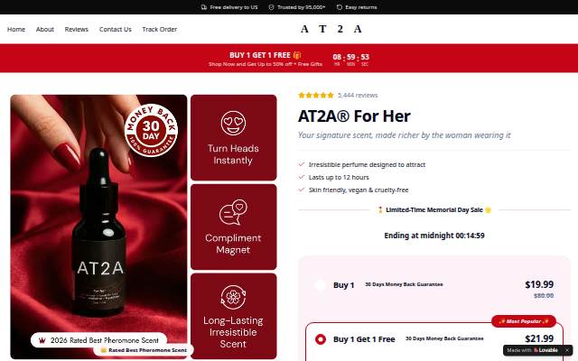 AT2A® For Her — Pheromone storefront