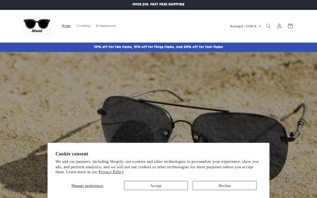 Atead.shop storefront
