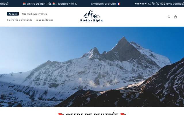 Escaparate de ATELIER ALPIN