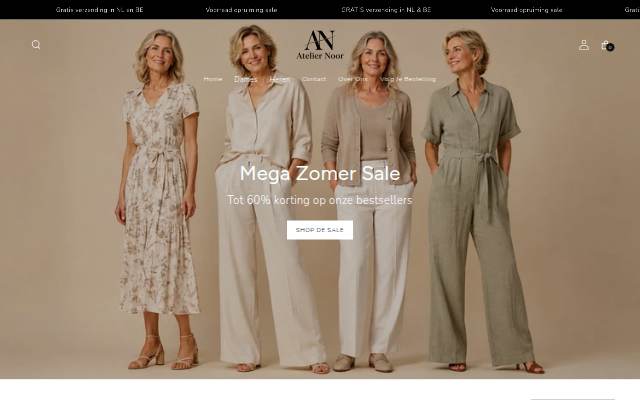 Startseite von Atelier Noor