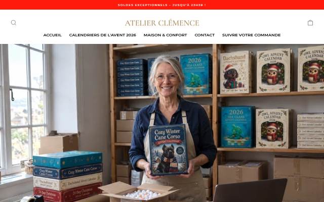 Startseite von Atelier Clémence