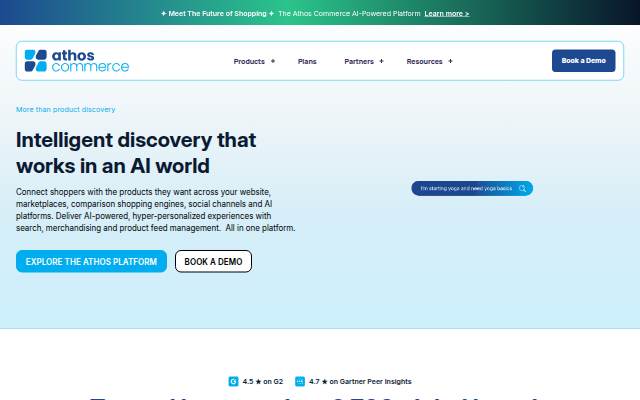 Athos Commerce storefront