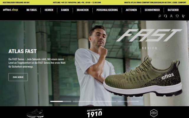 ATLAS WORKWEAR storefront