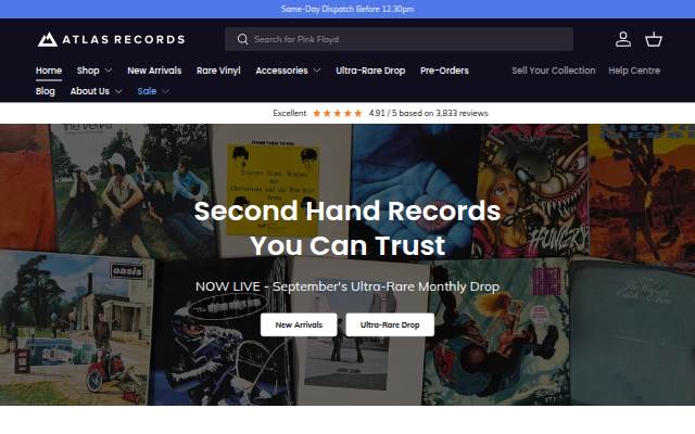 Atlas Records storefront