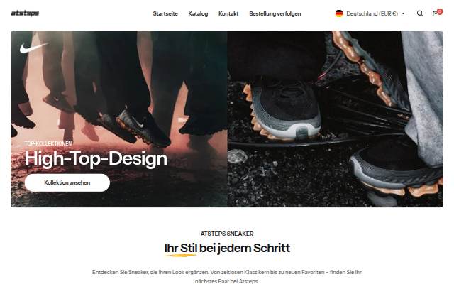 Startseite von Atsteps