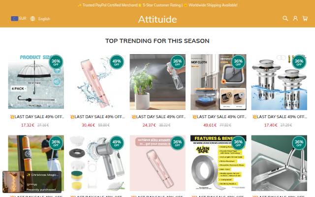 Attituide storefront