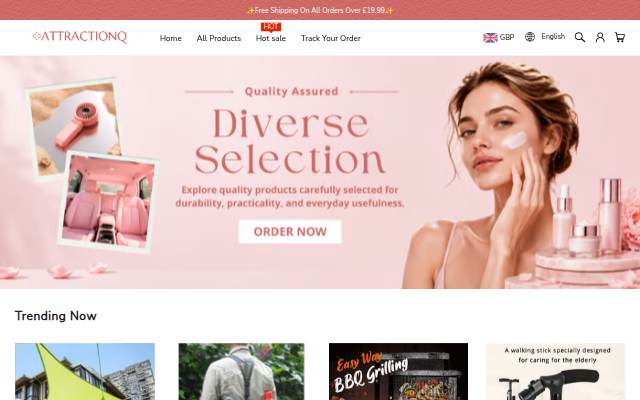 ATTRACTIONQ storefront