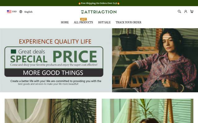 ATTRIACTION storefront