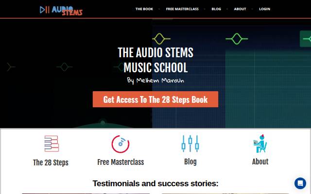 Audio Stems storefront