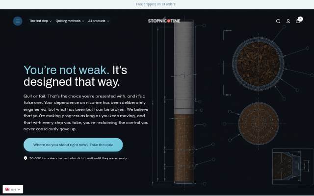 StopNicotine storefront