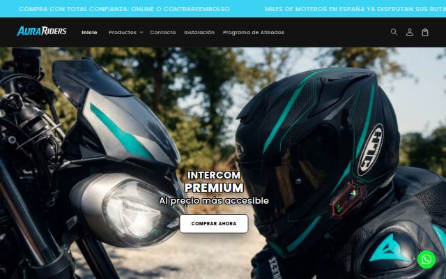 AuraRiders storefront