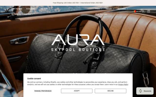 AURA Skypool Boutique storefront