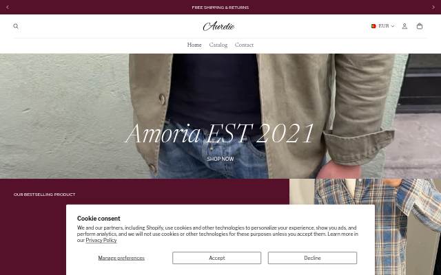 Aurelie storefront