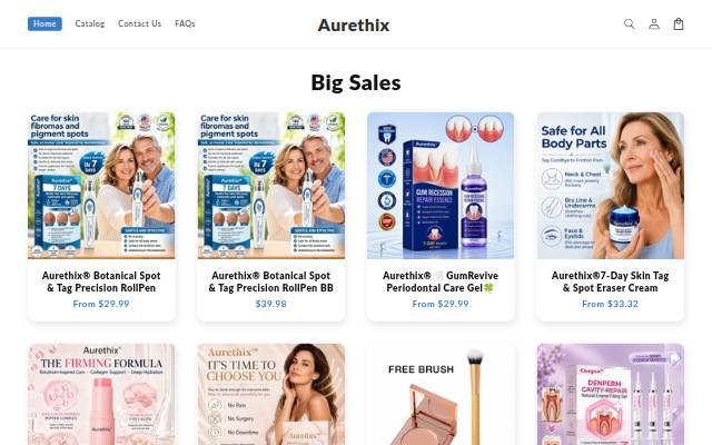 Aurethix storefront
