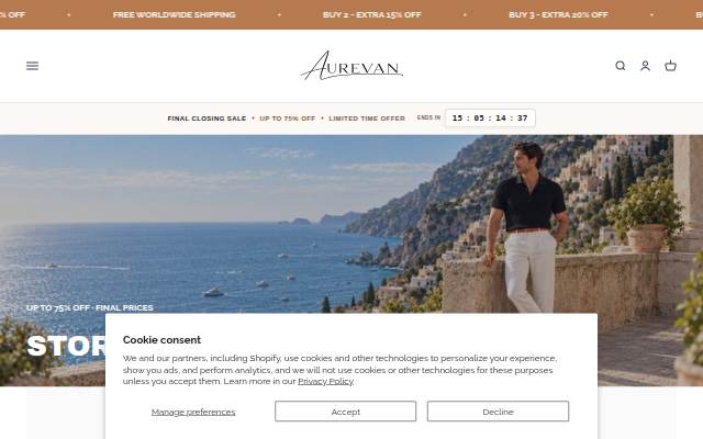 AUREVAN storefront