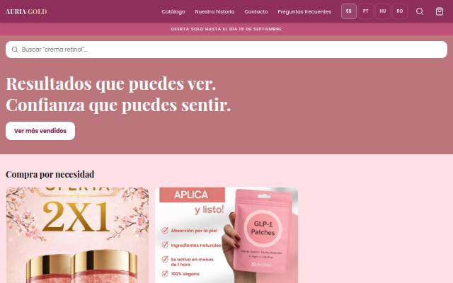 Auria™ — Bienestar natural, resultados reales storefront