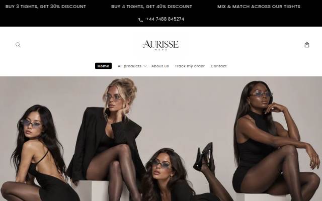 Aurisse Wear storefront