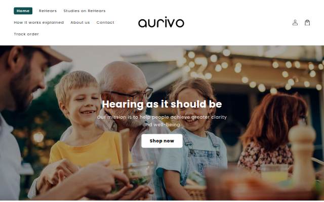 Aurivo US storefront