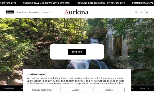 Aurkina storefront