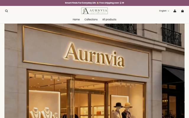 Aurnvia storefront