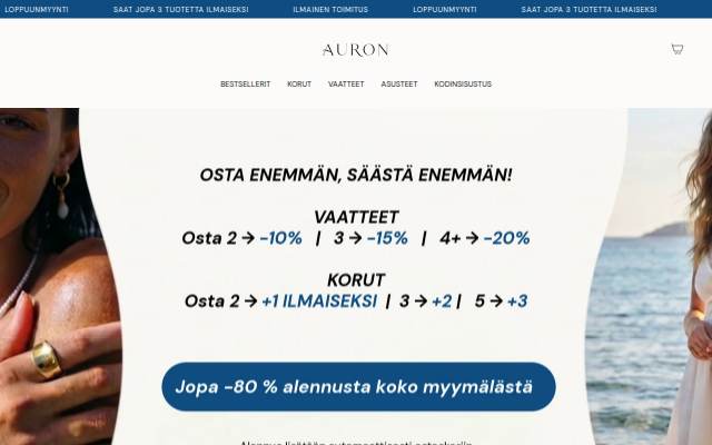 Auron storefront
