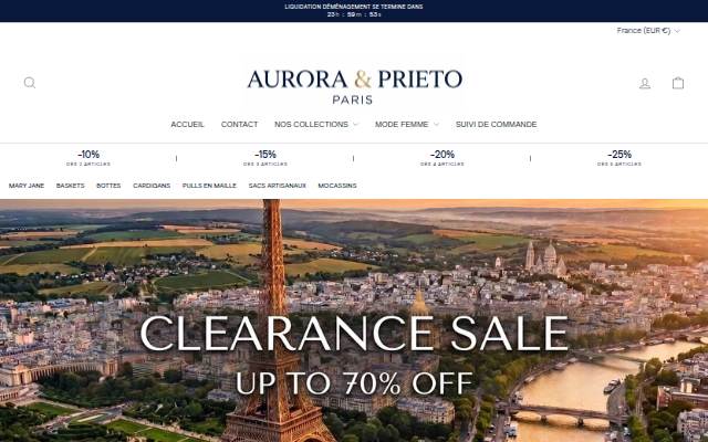 Aurora Prieto storefront