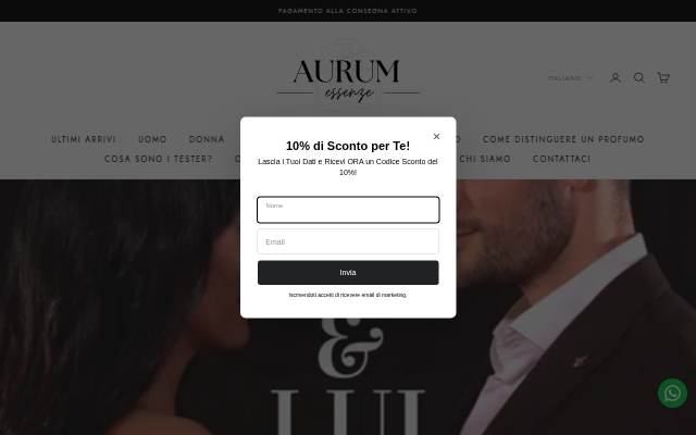 Escaparate de Aurum Essenze