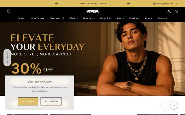 Aurxya storefront