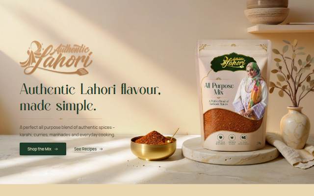 Authentic Lahori storefront