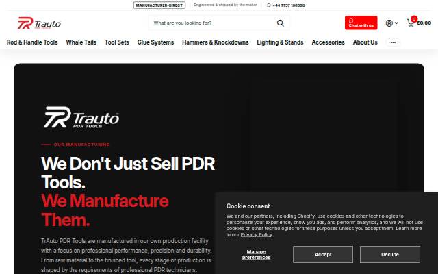 TrAuto storefront