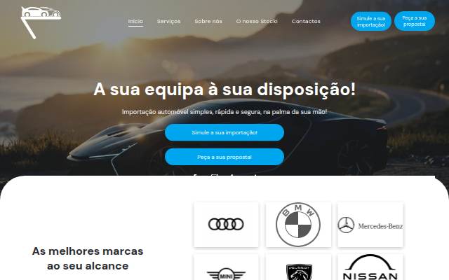 Importação de automóveis storefront