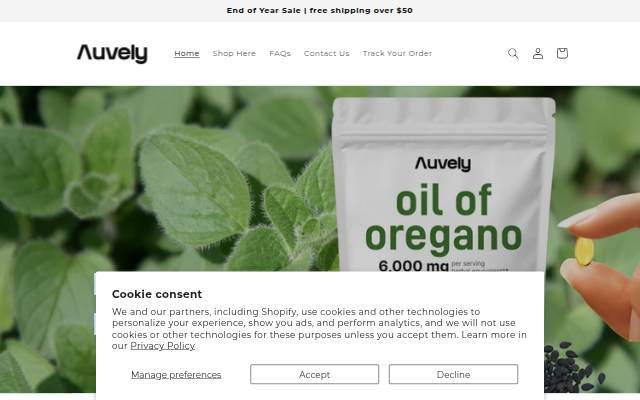 Auvely storefront
