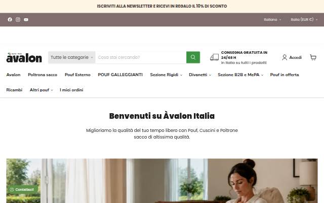 Avalon Italia storefront