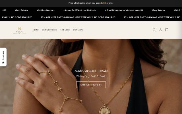 Avani storefront
