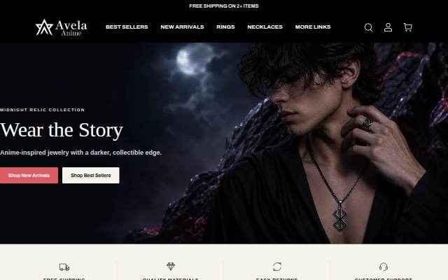 Avela Anime storefront