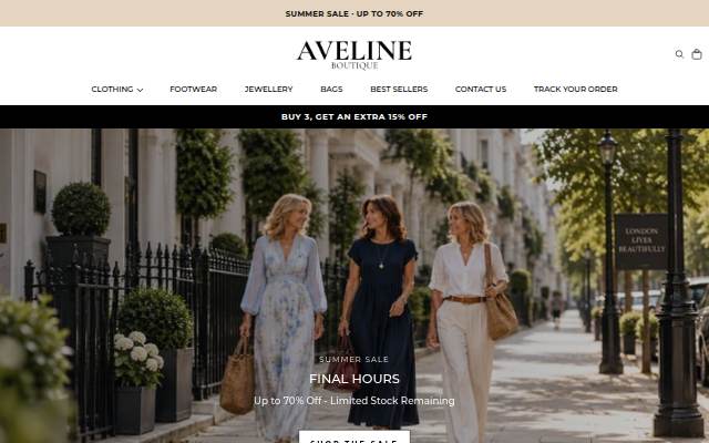 Aveline Boutique storefront
