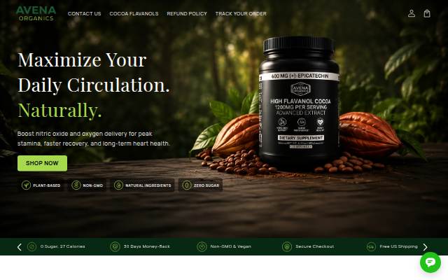 AvenaOrganics storefront