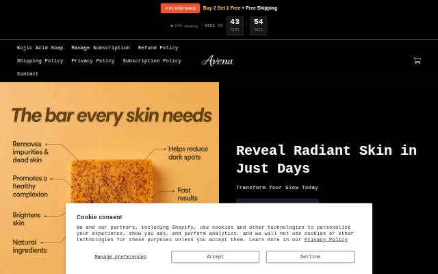 Avena storefront