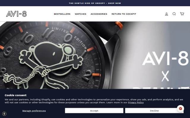 AVI-8 Timepieces storefront