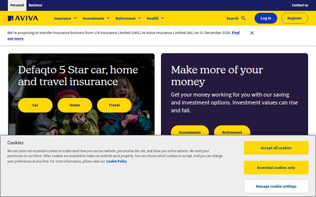 Insurance, Savings, Investments, Retirement and Health storefront
