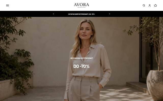 Avora Warszawa storefront