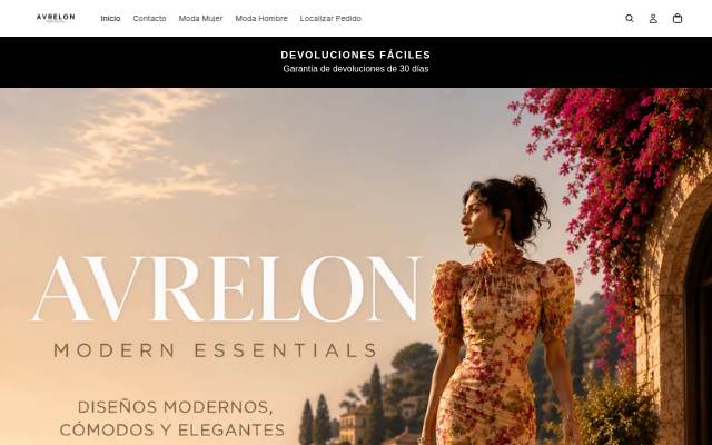 Startseite von Avrelon Modern Essentials