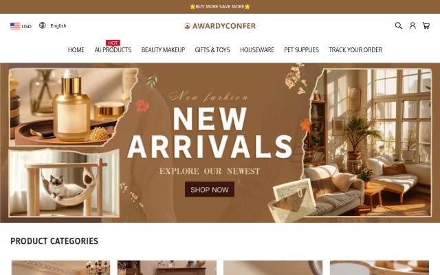 AWARDYCONFER storefront