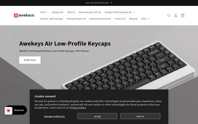 Awekeys storefront