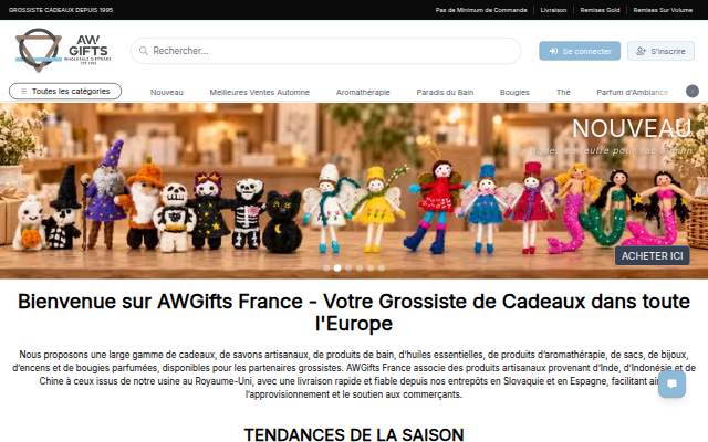 AW Gifts France storefront