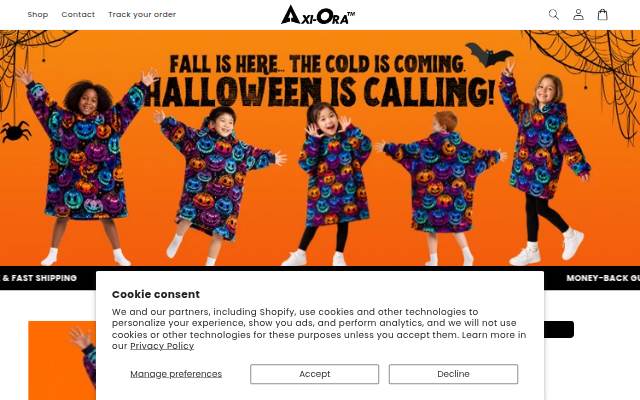 Axi-Ora™ storefront